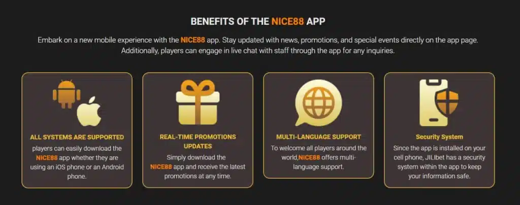 BENEFITS OF THE NICE88 apk